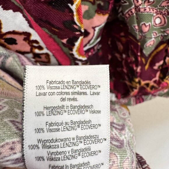 Next Purple Long Sleeve Mini V Neck Dress, Size 8 US Size 12 UK - Picture 7 of 9